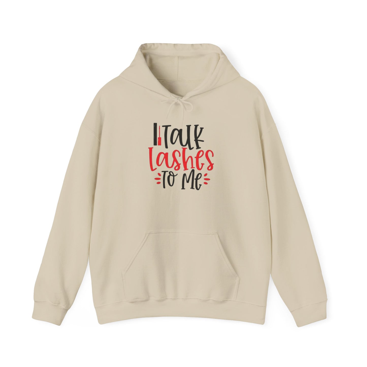 Talk Lashes To Me Hoodie - Funny Lash Tech Gift - Glam Girl Fashion - Eyelash Hoodie