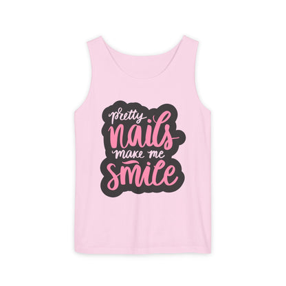 Pretty Nails Make Me Smile Tank Top - Soft, Stylish & Comfortable
