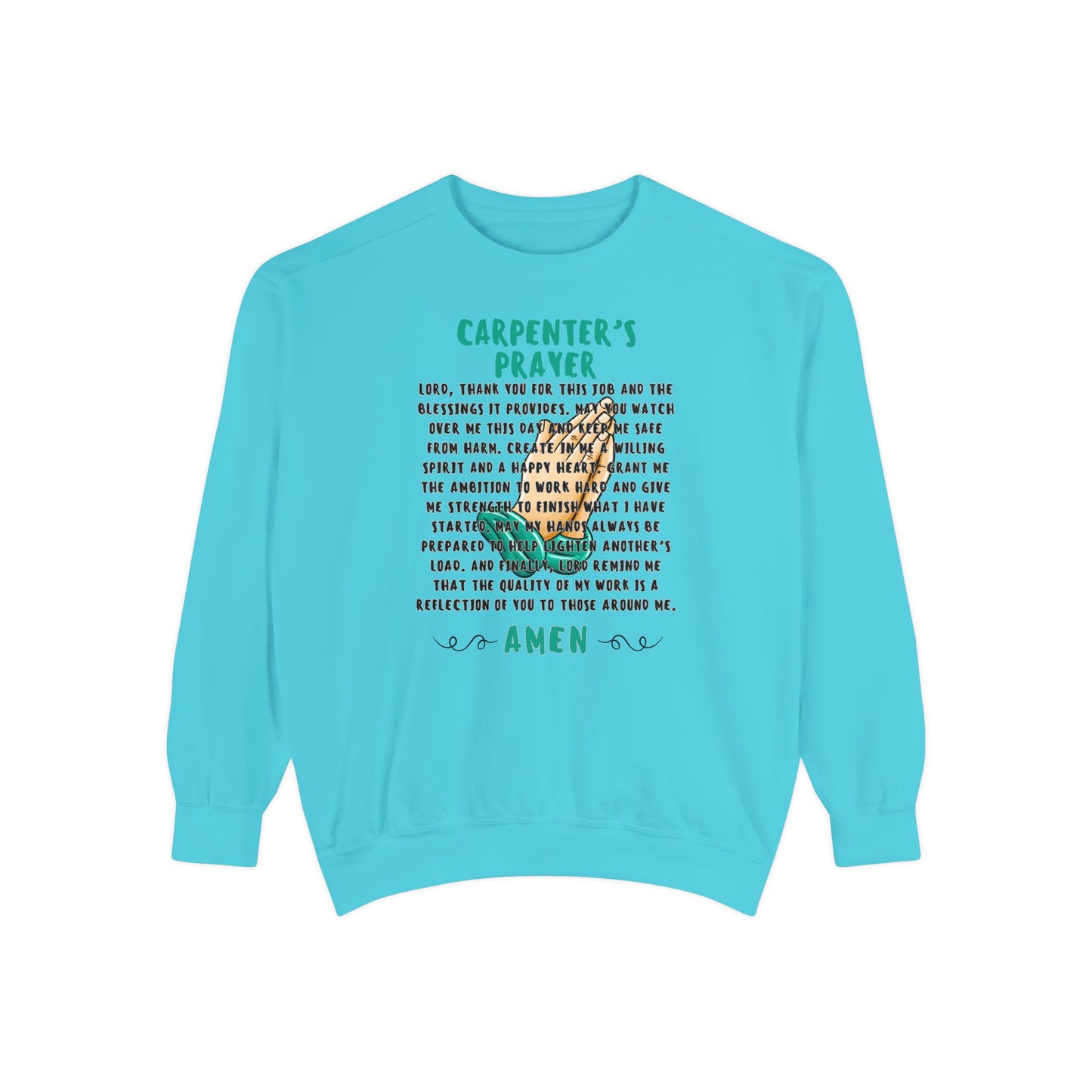 Carpenter’s Prayer Sweatshirt - Espresso Life - Prayer Sweater - Barista Sweatshirt