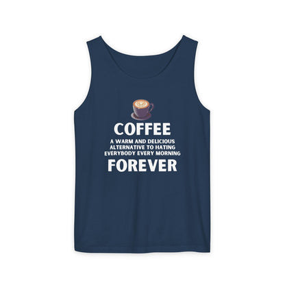 Coffee Forever Tank Top - Funny Caffeine Quote Unisex Tank Top - Coffee Lover Gift