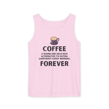 Coffee Forever Unisex Tank Top – Funny Caffeine Quote Apparel