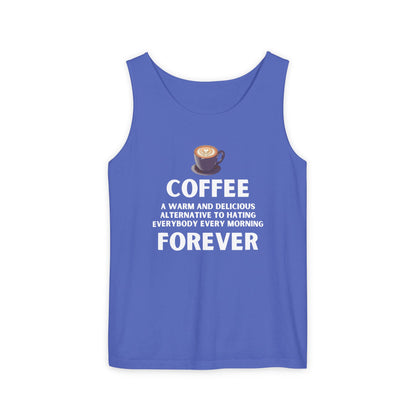Coffee Forever Tank Top - Funny Caffeine Quote Unisex Tank Top - Coffee Lover Gift