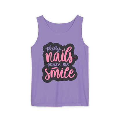 Pretty Nails Make Me Smile Tank Top - Soft, Stylish & Comfortable