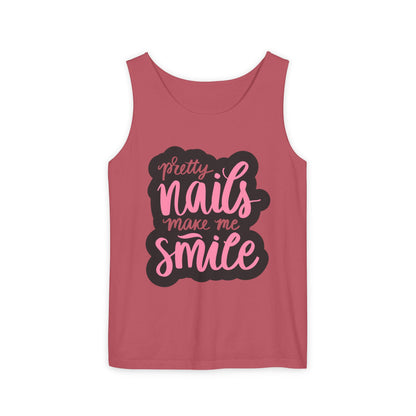 Pretty Nails Make Me Smile Tank Top - Soft, Stylish & Comfortable
