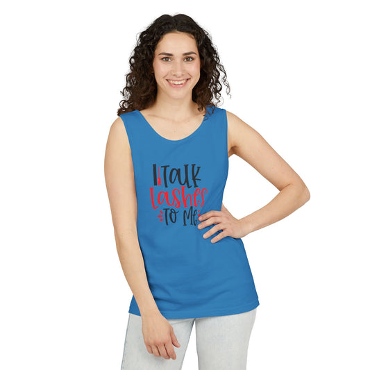 Talk Lashes to Me - Funny Lash Tech Women’s Tank Top - Lash Artist Tank -  Makeup Lover Apparel