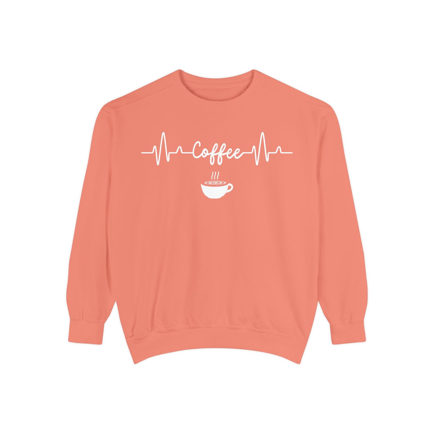 Coffee Heartbeat Sweatshirt - Coffee Lover Gift - Coffee Addict Crewneck  - Espresso Life