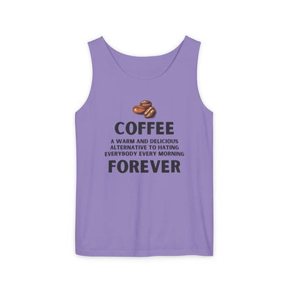 Coffee Forever – Funny Coffee Quote Unisex Tank Top - Unisex Coffee Apparel