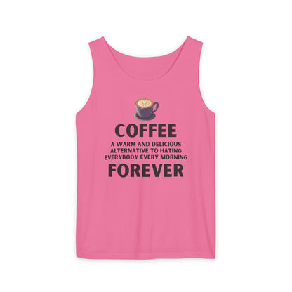 Coffee Forever Unisex Tank Top – Funny Caffeine Quote Apparel