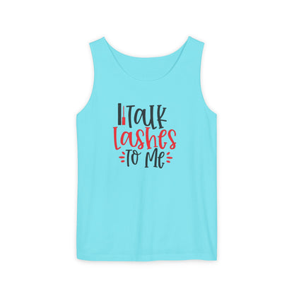 Talk Lashes to Me - Funny Lash Tech Women’s Tank Top - Lash Artist Tank -  Makeup Lover Apparel