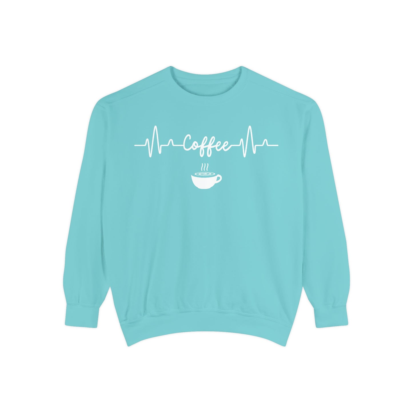 Coffee Heartbeat Sweatshirt - Coffee Lover Gift - Coffee Addict Crewneck  - Espresso Life