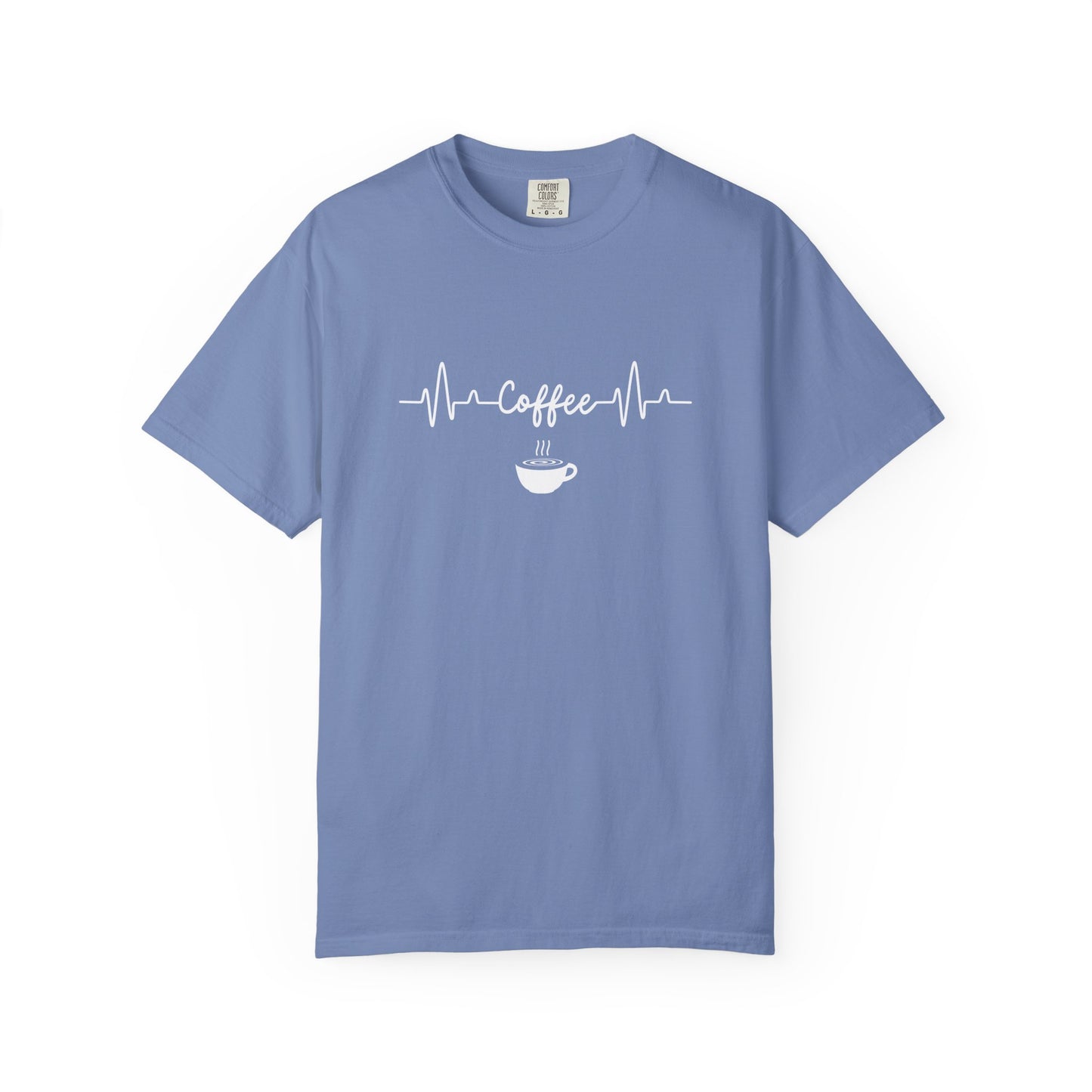 Coffee Heartbeat Shirt - Minimalist Coffee Lover T-Shirt  - Espresso Life Graphic Shirt