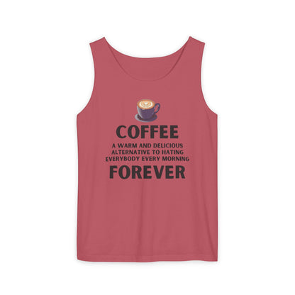 Coffee Forever Unisex Tank Top – Funny Caffeine Quote Apparel