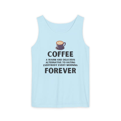 Coffee Forever Unisex Tank Top – Funny Caffeine Quote Apparel