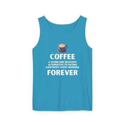 Coffee Forever Tank Top - Funny Caffeine Quote Unisex Tank Top - Coffee Lover Gift