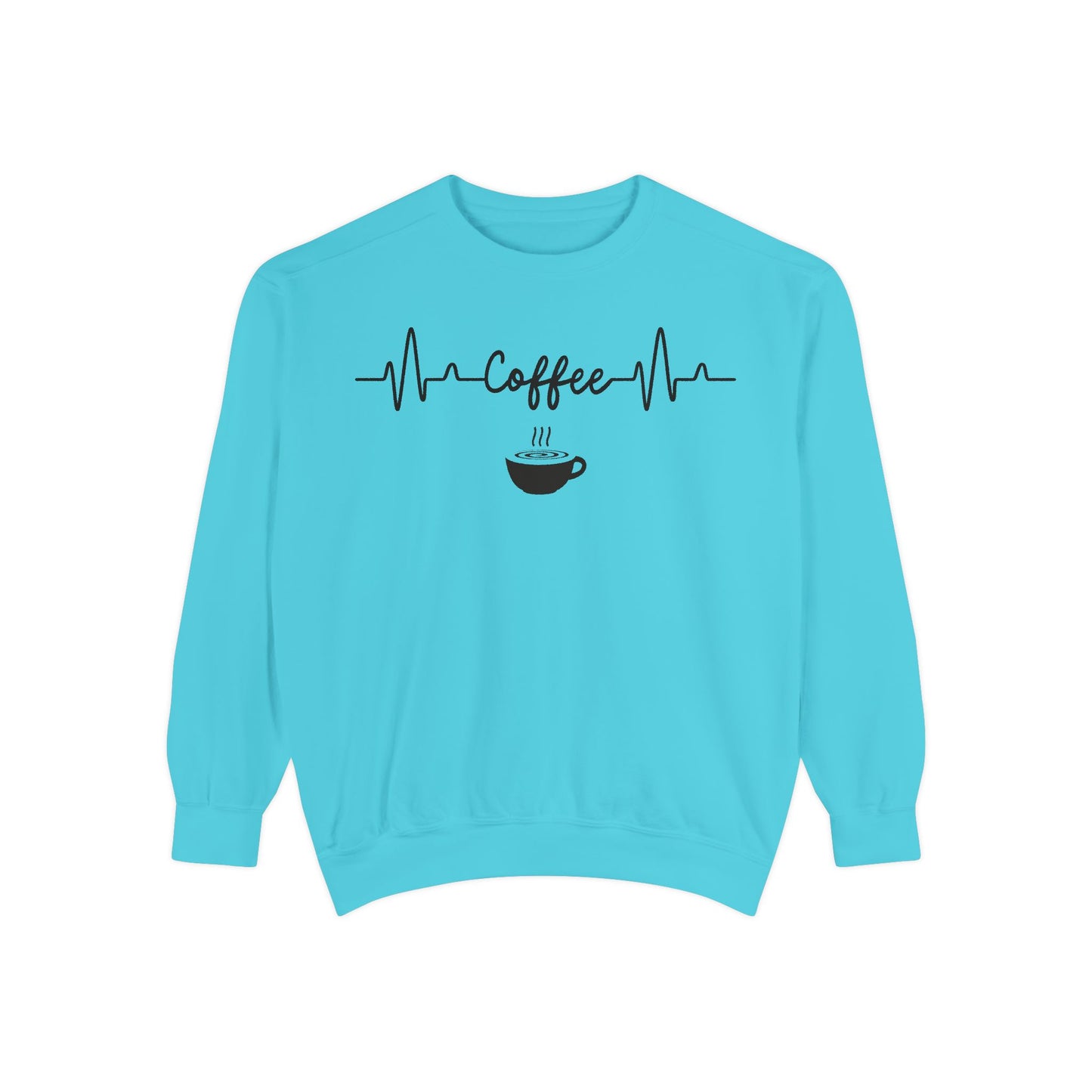 Coffee Heartbeat Sweatshirt - Coffee Gift Idea - Espresso Lover -Coffee Addict Sweatshirt