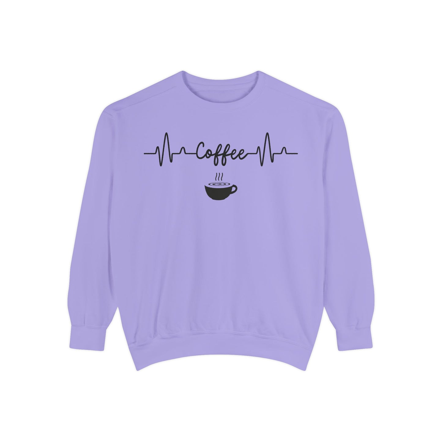 Coffee Heartbeat Sweatshirt - Coffee Gift Idea - Espresso Lover -Coffee Addict Sweatshirt