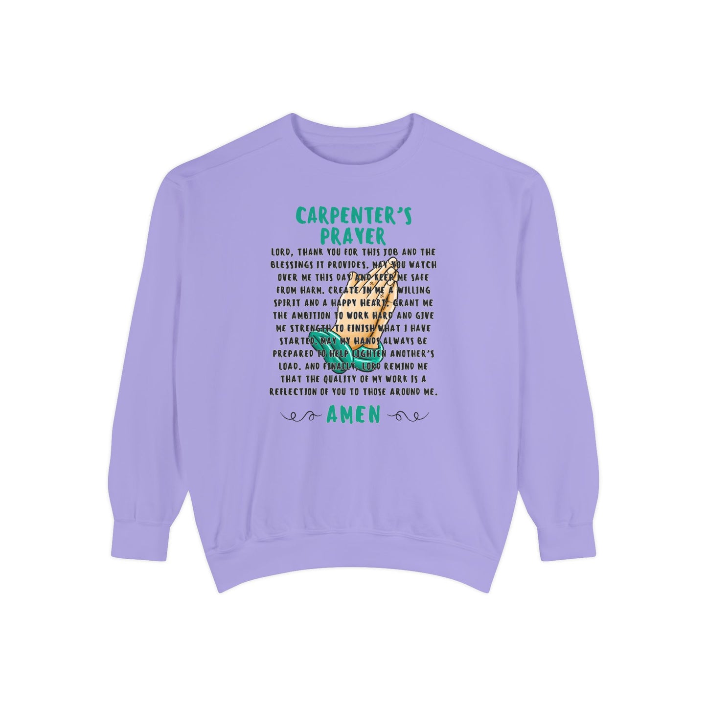 Carpenter’s Prayer Sweatshirt - Espresso Life - Prayer Sweater - Barista Sweatshirt