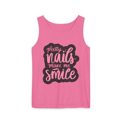 Pretty Nails Make Me Smile Tank Top - Soft, Stylish & Comfortable
