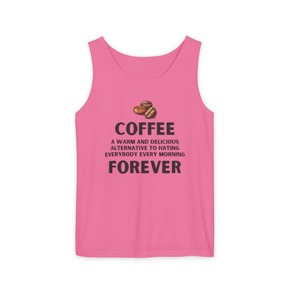 Coffee Forever – Funny Coffee Quote Unisex Tank Top - Unisex Coffee Apparel