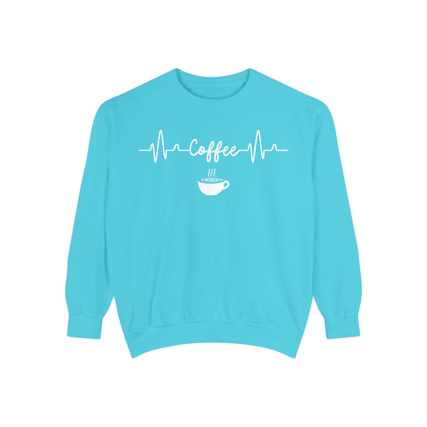 Coffee Heartbeat Sweatshirt - Coffee Lover Gift - Coffee Addict Crewneck  - Espresso Life