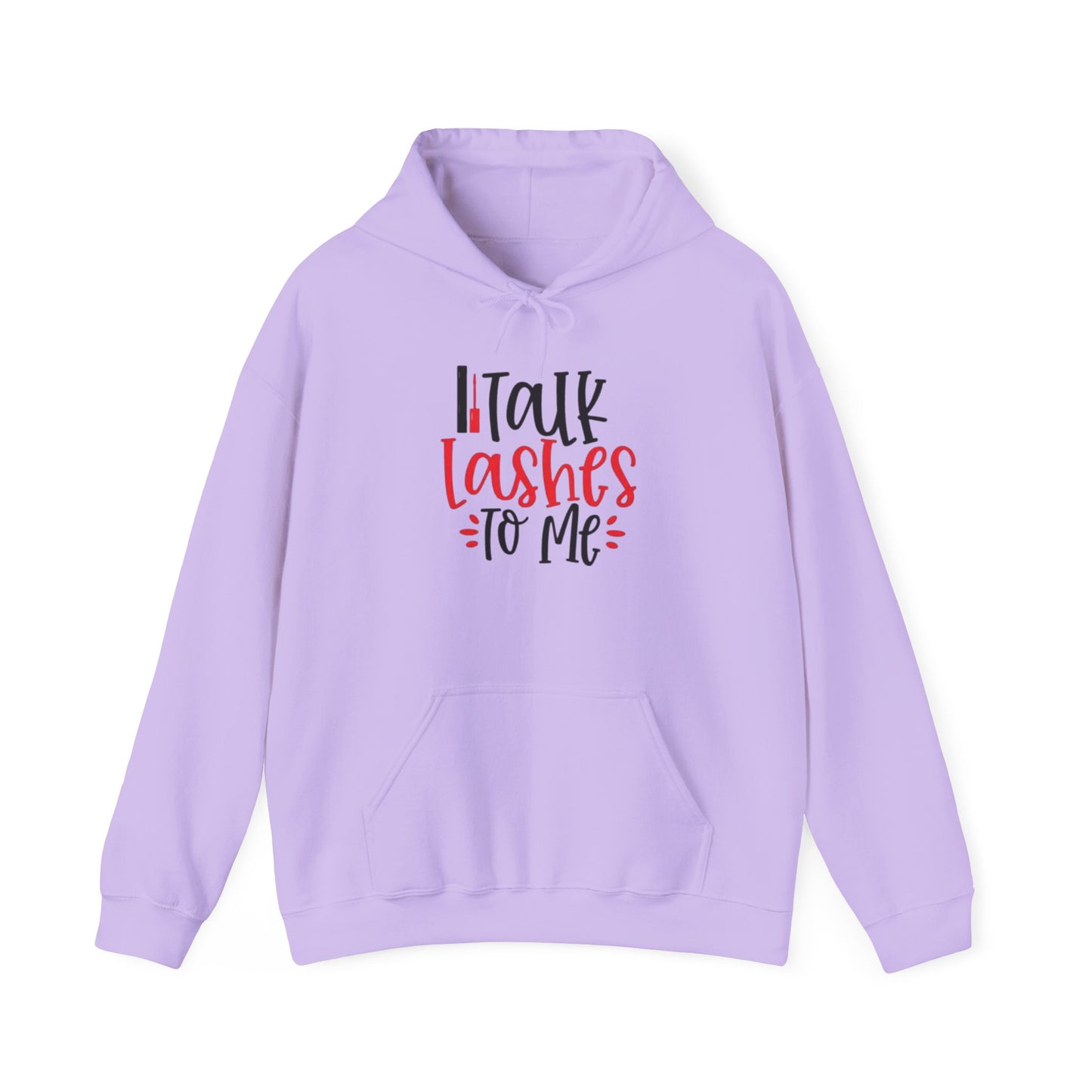 Talk Lashes To Me Hoodie - Funny Lash Tech Gift - Glam Girl Fashion - Eyelash Hoodie