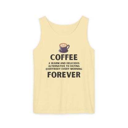 Coffee Forever Unisex Tank Top – Funny Caffeine Quote Apparel