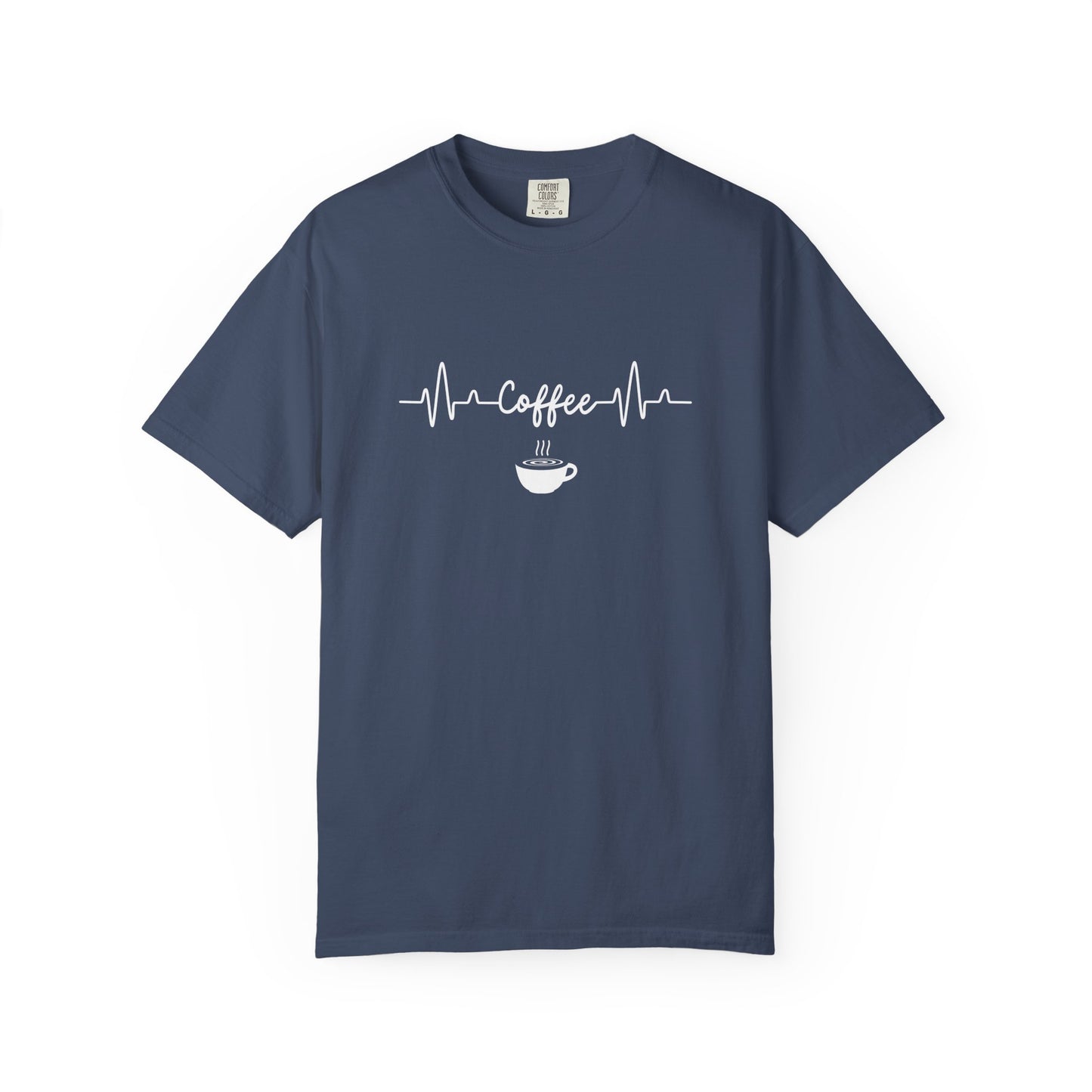 Coffee Heartbeat Shirt - Minimalist Coffee Lover T-Shirt  - Espresso Life Graphic Shirt