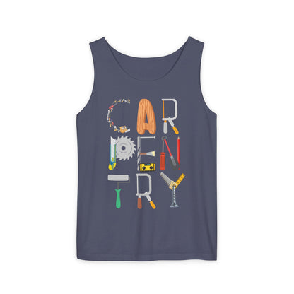 Carpentry Tools Tank Top – Perfect Gift for Woodworkers & DIY Enthusiasts