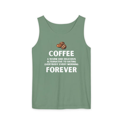 Funny Coffee Forever Tank Top - Unisex Caffeine Addict Shirt - Sarcastic Quote Apparel.