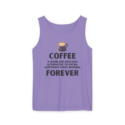 Coffee Forever Unisex Tank Top – Funny Caffeine Quote Apparel