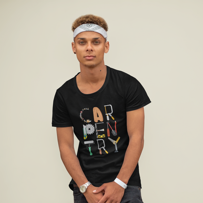 Crafty Carpenter T-Shirt - Carpentry Tools T-Shirt - Funny Tradesman Shirt